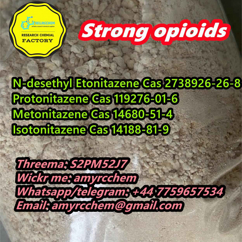 Strong opioids for sale Protonitazene Metonitazene N-desethyl Etonitazene Cas 2738926-26-8 