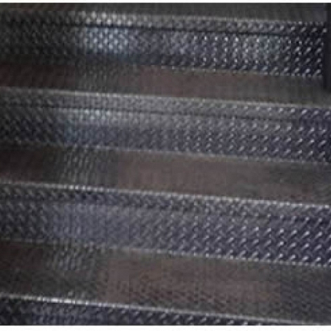 Checker Plate Resists Slip and Protects Safe