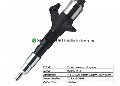 common rail diesel injector rebuild 095000-5550 new common rail injector