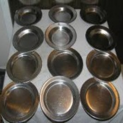 Stainless steel kitchen plates