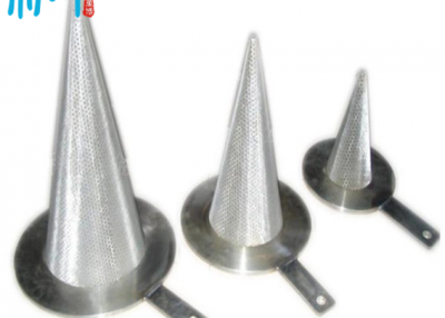 Stainless steel mesh conical strainer