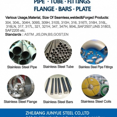 Free fittings if you buy stainless steel pipes