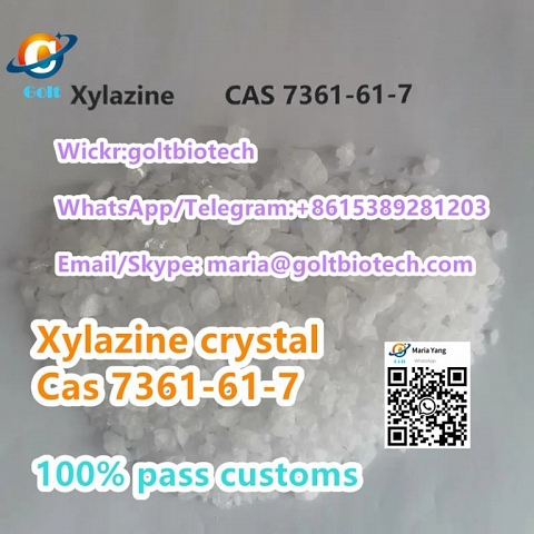 Pain killer Xylazine crystal powder China supplier Whatsapp +8615389281203