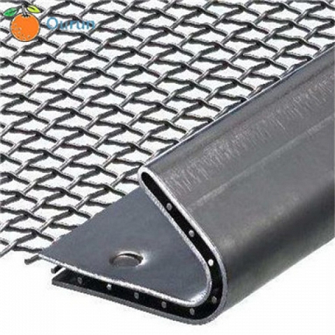 High tensile hook mine screen deck crimped mesh screen