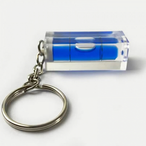 Keychain Square Spirit Bubble Level