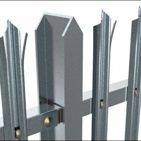 Triple Spike Pointed Palisade Fence