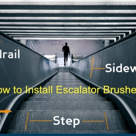 How to Install Automatic Escalator Safety Skirt Brush?