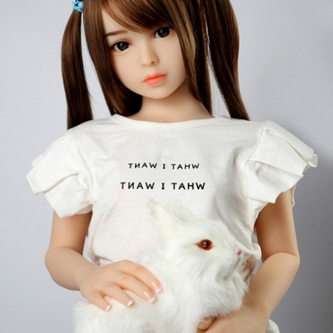 100CM TPE Doll Flat Chest Japanese Girl Akumi Hakumi