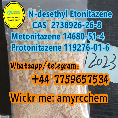 Fentyl N-desethyl Etonitazene Cas 2738926-26-8 Protonitazene Metonitazene for sale best prices Teleg