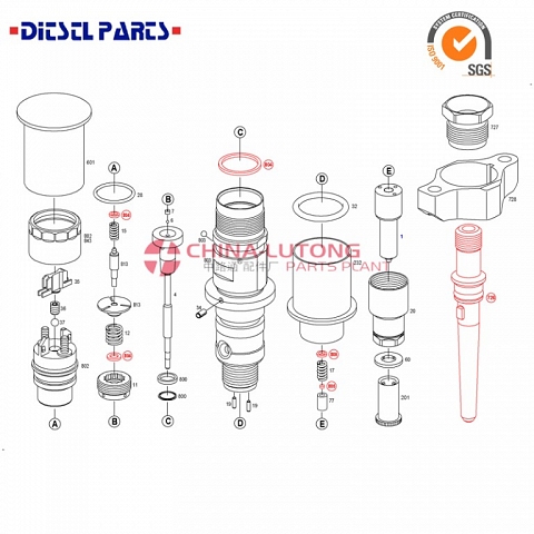 high pressure common rail injectors 6110701687 for Mercedes Benz Springs 270 Cdi