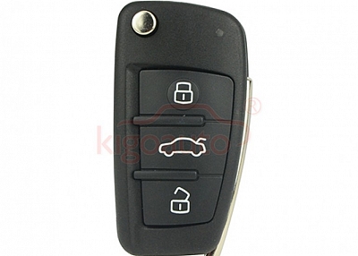 8E0 837 220Q flip key 3 button 434Mhz for Audi A4