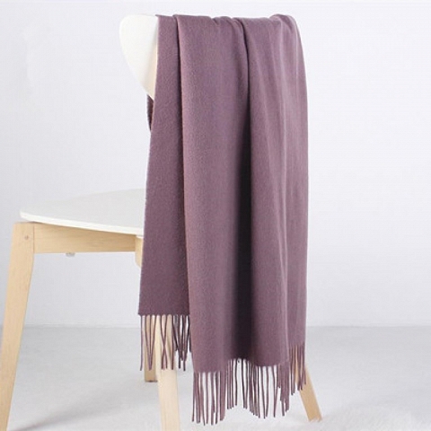 purple scarf