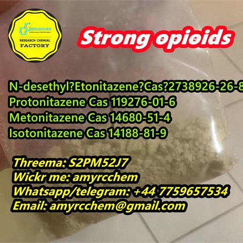 Buy N-desethyl Etonitazene Cas 2738926-26-8 Protonitazene Metonitazene  supplier WAPP: +44 775965753