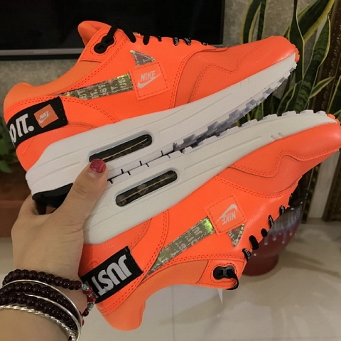 Nike Air Max 1 “Just do it ” 917691-800 in orange nike shoes on sale 50 off