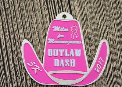 Outlaw Dash 5K Custom Race Medals