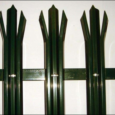 Triple Spike Pointed Palisade Fence