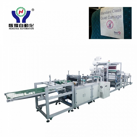 Non Woven Headrest Cover Making Machine