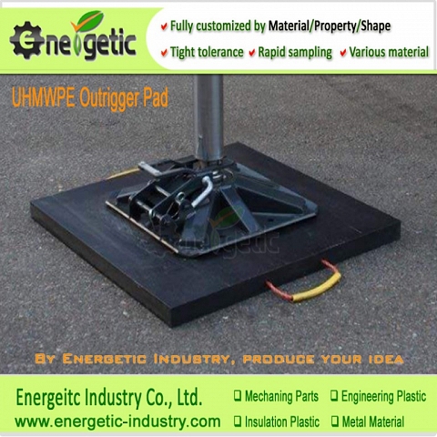 Manufacturer Export UHMWPE Crane Outrigger Road Protect Pad with SGS Certificate