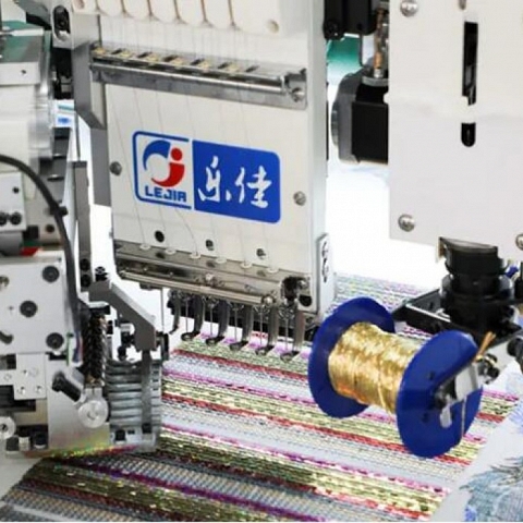 LJ-618+18 Multi-function coiling/taping embroidery machine with sequin device