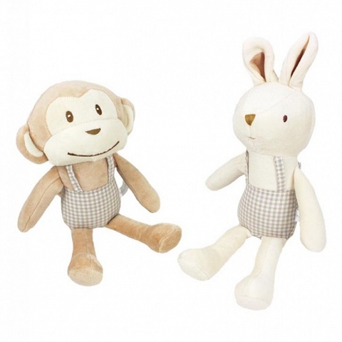   MONKEY RABBIT COLOR COTTON STRAP DOLL