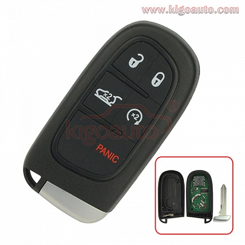 68141580 /GQ4-54T smart key 5 button 434Mhz 4A chip for Jeep Grand Cherokee 2015