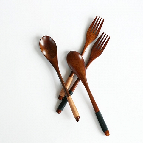 wooden cutlery