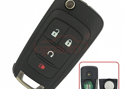 2014 Chevrolet Impala Remote Flip Key 4 Button 315 Mhz FCC KR55WK50073