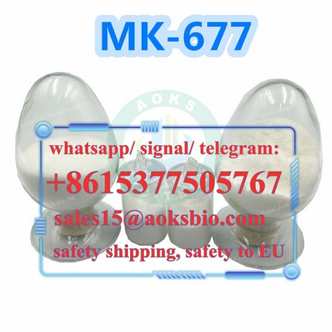 white bodybuilding mk677 powder with aluminum oil bag, sales15@aoksbio.com