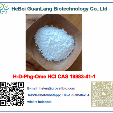 H-D-Phg-Ome HCl CAS 19883-41-1 with Factory Price (WhatsApp/wechat:+8619930504284)