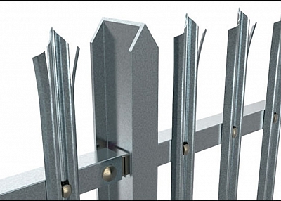 Triple Pointed Palisade Fence