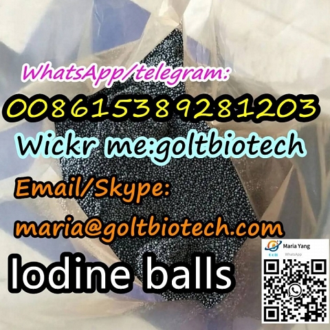 Black Iodine balls iodine prilled crystals iodine granule Cas 7553-56-2 for sale Wickr:goltbiotech