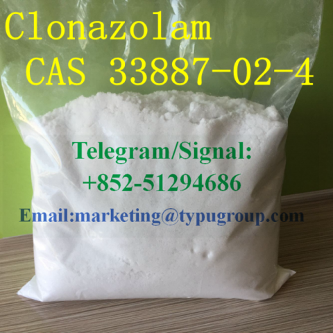 High Quality Clonazolam CAS 33887-02-4 Telegram/signal:+852-51294686