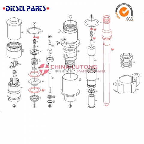 Bosch nozzles injector 0 445 120 123 C7 diesel fuel injector