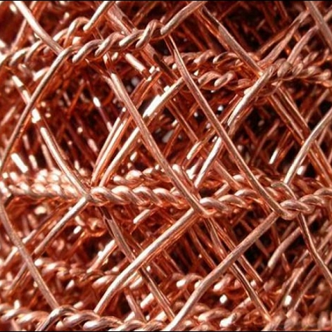 Copper Hexagonal Chicken Wire Mesh