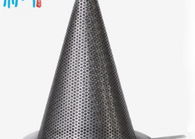 Perforated conical strainer