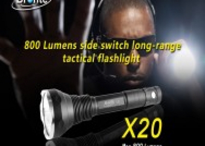 800 Lumen high powerful hunting LED flashlight:Bronte X20