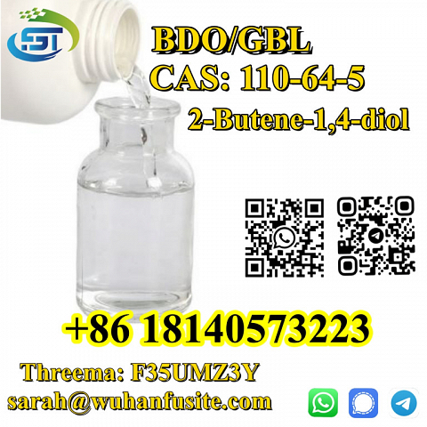 100% Safe Delivery CAS 110-64-5 BDO Liquid 2-Butene-1,4-diol C4H8O2 in Stock