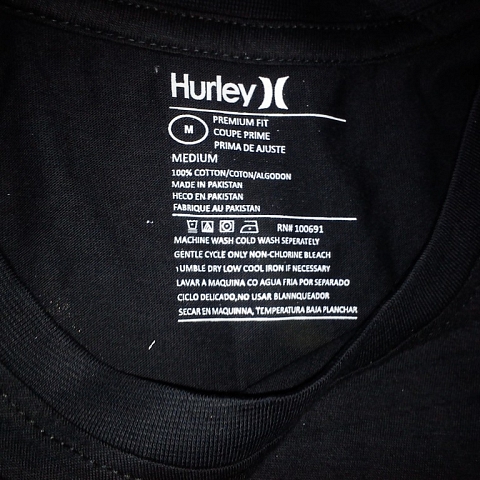 HURLEY T-Shirt Colors & Print