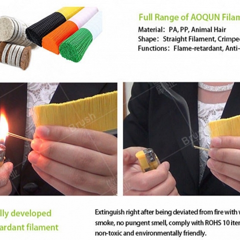 AOQUN Door Brush Seal Passed The Pyrotechnic Poison Test Certification