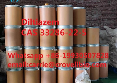 Diltiazem  CAS:42399-41-7 whatsapp:+86-19930507828 email:carrie@crovellbio.com