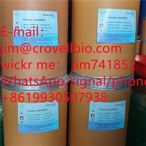 Factory supply high quality procaine cas59–46–1 jim@crovellbio.com