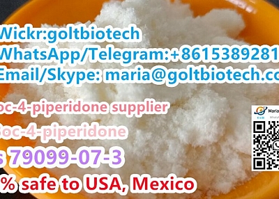 1-Boc-4-piperidone Cas 79099-07-3 100% safe to Europe Wickr:goltbiotech 