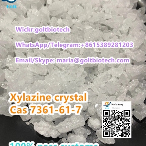 Xylazine powder crystal Cas 7361-61-7 for Muscle Relax Bulk supply Whatsapp +8615389281203