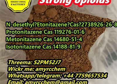 Strong opioids for sale Protonitazene Metonitazene N-desethyl Etonitazene Cas 2738926-26-8 