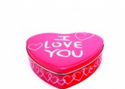 Guangdong heart shape chocolate tin box 