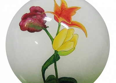 Hand-Painted Glass ChristHand-Painted Glass Christmas Ballmas Ball