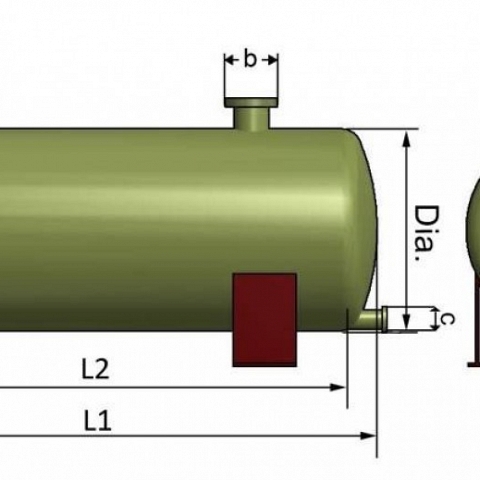 Horizontal FRP Tank