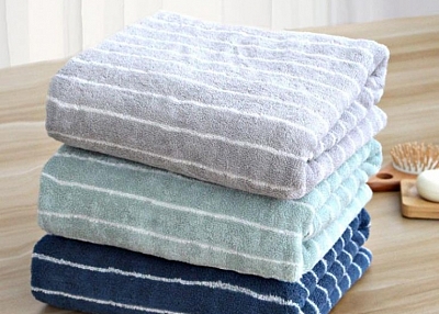   Japanese cotton striped towel