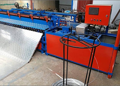 Semi-Automatic Chain Link Fence Mesh Machine