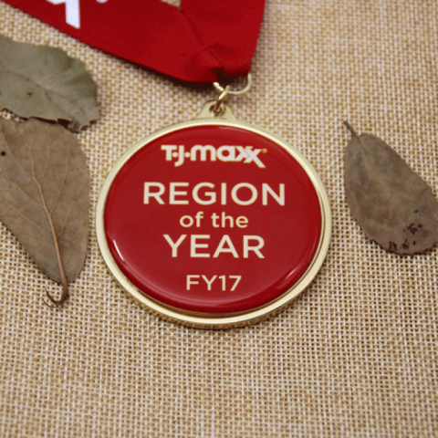 Custom Insert Medals with Gold finish